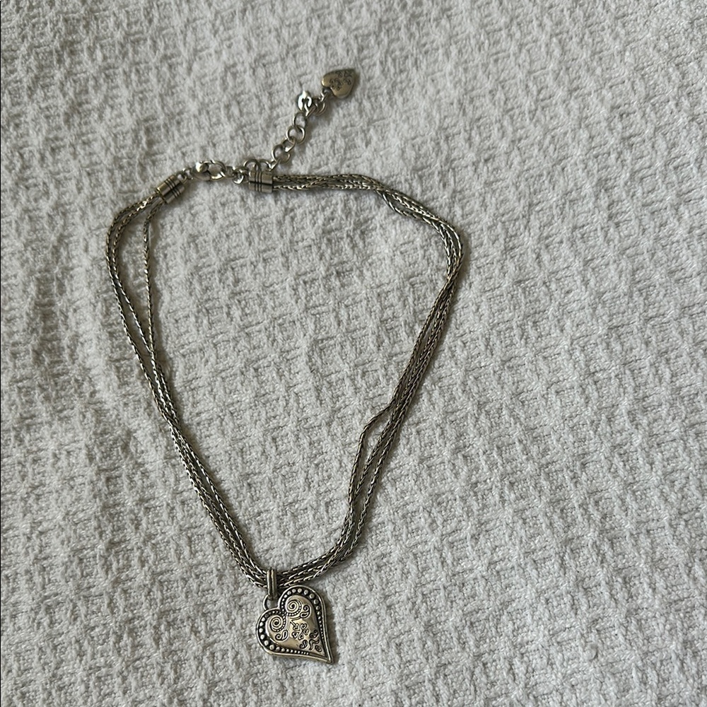Brighton Elegant Silver Heart Pendant Necklace